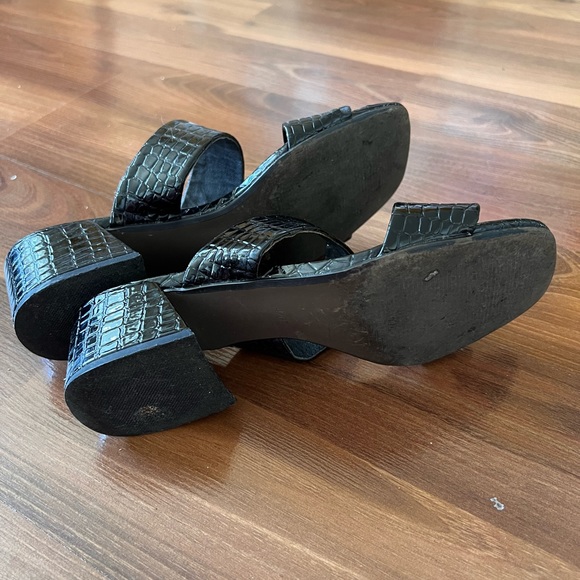 Top shop faux leather croc patent heeled sandals - Picture 5 of 5